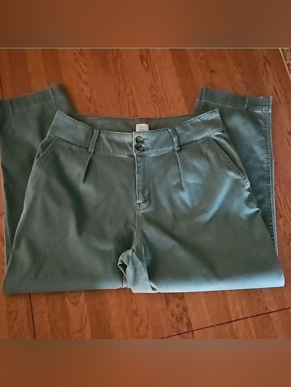 A New Day Army Green sz Women's 12 Cotton Blend Ankle Pant